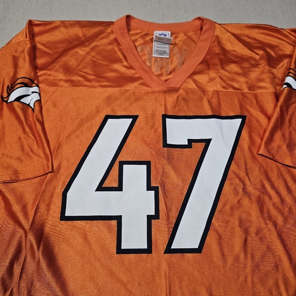 Vintage NFL Players Denver Broncos John Lynch #47 Jersey Adult Size XL Orange - Picture 4 of 7
